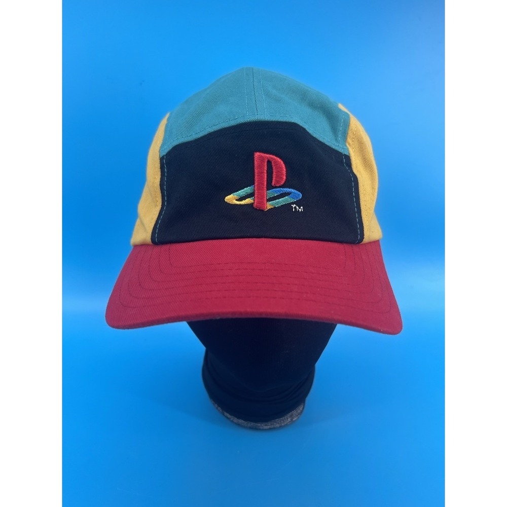 PlayStation Colorblock Strapback Hat Cap PS Logo NWT One Size Licensed